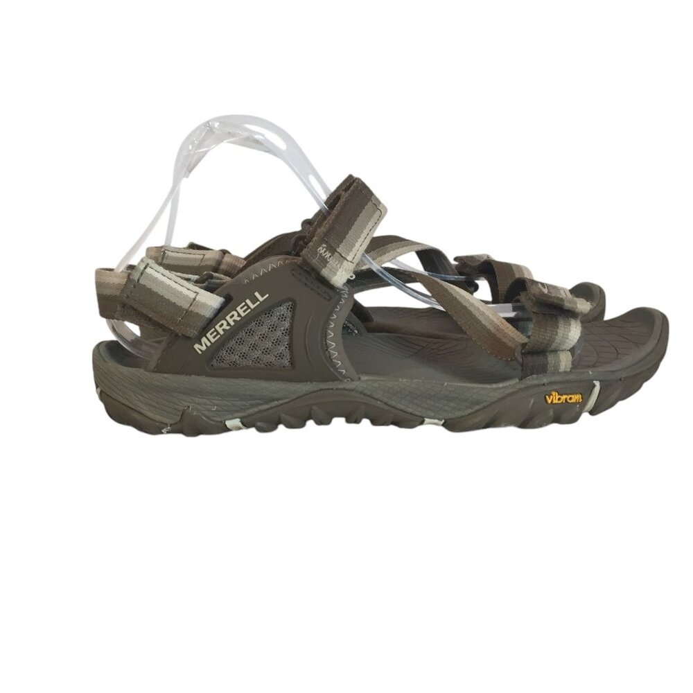 Merrell Womens Size 8/39 Vibram Sole Outdoor Sandals Gray Adjustable Straps